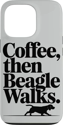 Vista 10 de Funny Beagle Walks Dad Beagle Mom Parent Beagle Coffee Case for iPhone XR