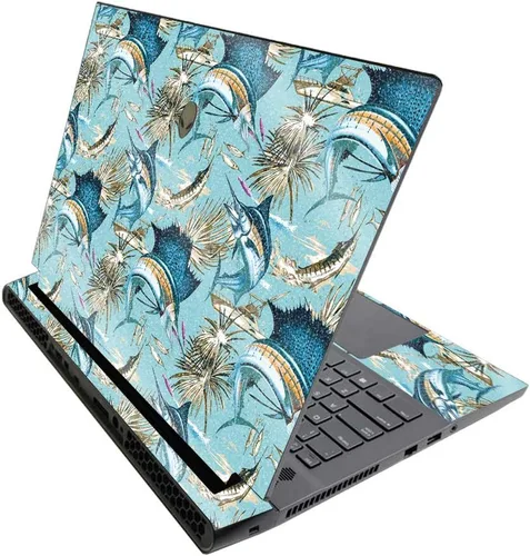 Vista 396 de MightySkins - Skin brillante con purpurina para Alienware M17 R3 (2020) y M17 R4 (2021) - Diversión de los años 90 Acabado duradero con purpurina