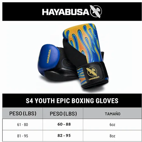 Vista 6 de Hayabusa Guantes de boxeo épicos para niños y niñas S4 Fairy