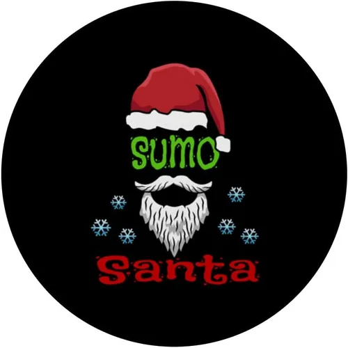 Vista 3 de Sumo Instructors - Disfraz de Navidad perezoso / Sumo Santa PopSockets intercambiable PopGrip