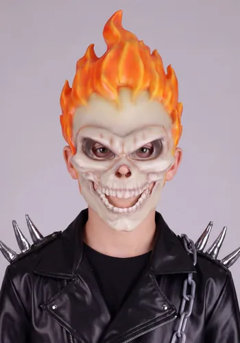 Vista 5 de Disfraz Deluxe de Ghost Rider de Marvel para Niño Multicolor