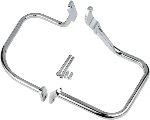 Vista 14 de TCT-MOTORPARTS Soporte de protección de alforja para Harley Electra Glide FLHT FLHTC FLHTCU 97-08 Cromado