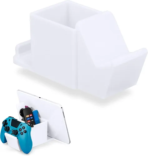 Vista 13 de Soporte Dual para Controlador de Juego, Control Remoto de TV y Organizador de Escritorio Estacionario, Diseño Universal para Gamepads de Xbox ONE