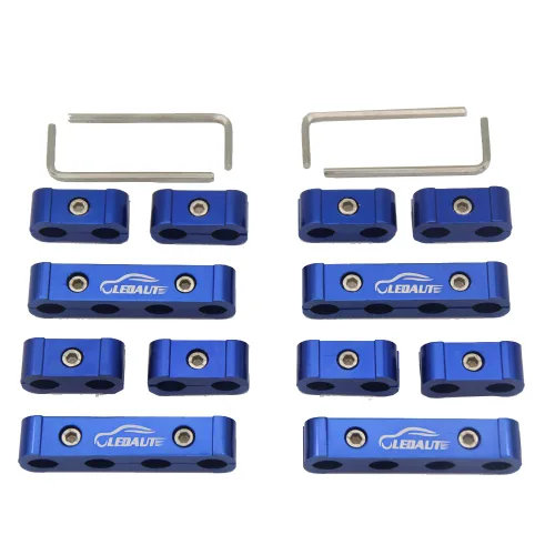 Vista 6 de LEDAUT 12 piezas separador divisor de cables de bujía del motor para 8 mm, 9 mm, 10 mm (negro)