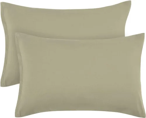 Vista 21 de PiccoCasa Fundas de almohada con cremallera, 100% microfibra cepillada de poliéster, juego de 2, fundas de almohada estándar suaves y cómodas