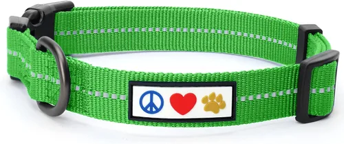Vista 29 de Collar de entrenamiento reflectante para perros, de la marca Pawtitas, Negro