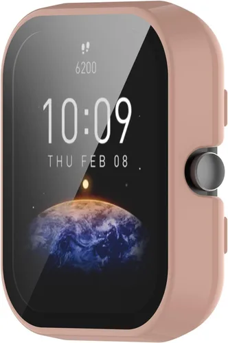 Vista 8 de Funda de reloj compatible con Amazfit Bip 3/Bip 3 Pro, impermeable, ultrafina, duradera, funda protectora con vidrio templado para Amazfit Bip 3/Bip