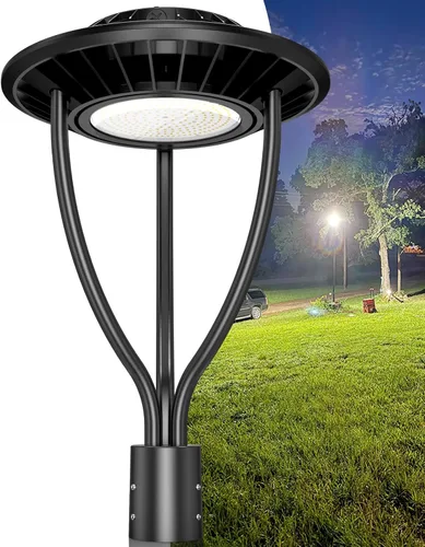 Vista 13 de Luz LED para poste superior con certificación ETL de 60 W, 48 W, 36 W, ajustable, 3 CCT, luces de poste para exteriores ajustables con fotocélula