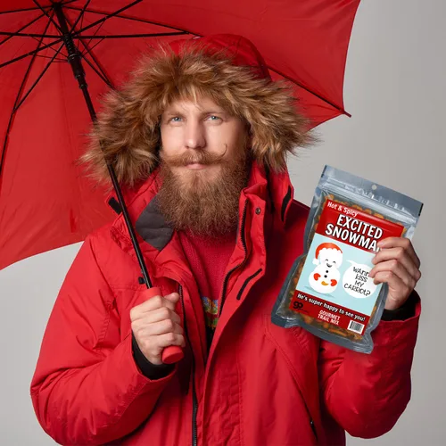 Vista 4 de Kiss My Carrot Trail Mix – Regalos traviesos de broma para mujeres – Divertidos regalos de muñeco de nieve para adultos – Regalo de comida picante