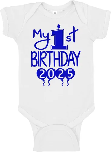 Vista 17 de Reaxion Traje de cuerpo entero hecho a mano para bebé niño y niña, mi primer cumpleaños 2024