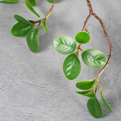 Vista 5 de SzJias Ramas artificiales para jarrón, ramas artificiales, tallos de plantas verdes para jarrón, ramas de árbol falso (3 ramas, 43.5 pulgadas/ramas)
