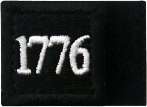 Vista 4 de 1776 American Independence Emblem Tactical USA Morale bordado apliques sujetador gancho y bucle parche - negro