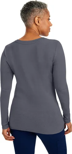 Vista 2 de Healing Hands - Camiseta interior de manga larga para uniforme médico, camiseta tejida para mujer, 5047 Melissa
