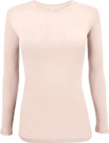 Vista 73 de Natural Uniforms Camiseta Under Scrub para mujer, cuello redondo, manga larga, paquete de 3, paquete múltiple de 3