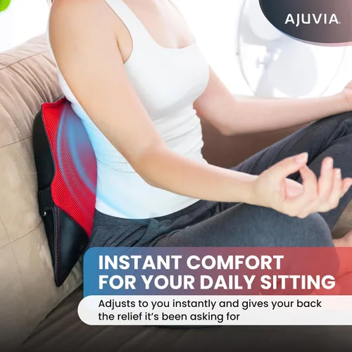 Vista 2 de Vitalizador de espalda – Soporte lumbar de coche para asiento de conducción – Almohada de coche para asiento de conducción – Soporte lumbar