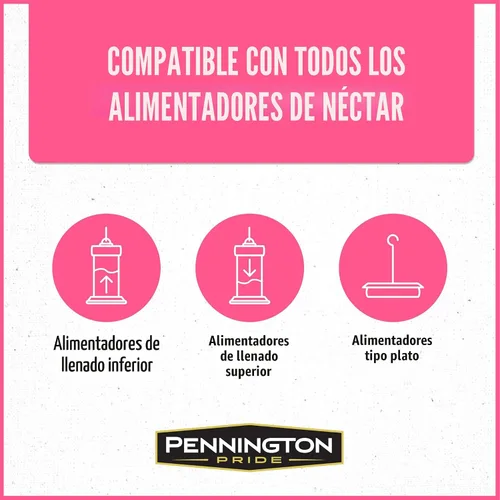 Vista 7 de Pennington Electronectar - Néctar de colibrí listo para usar de 64 oz With electrolytes, no added color, naturally clear, humming bird nectar, for
