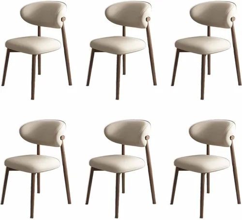 Vista 44 de Solid Wood Dining Chairs Kitchen Chairs Set of 2 Mid Century Modern Dining Chairss with Wooden Frame and Upholstered, Armless, Cafe Casual Chairss