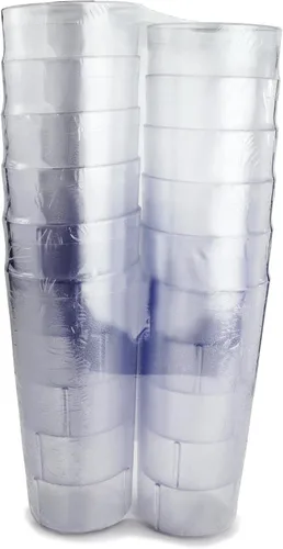 Vista 5 de New Star - Vaso de restaurante de color transparente de 32 onzas, apilables, plástico comercial resistente a la rotura, 24