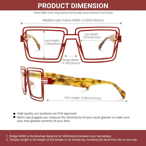 Vista 4 de VOOGLAM Elegantes gafas cuadradas con bloqueo de luz azul para mujer, anti fatiga ocular UV Aethwy