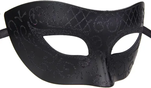 Vista 6 de IETANG - Antifaces venecianos para parejas, baile de máscaras, accesorios de disfraz o fiesta, 1 par