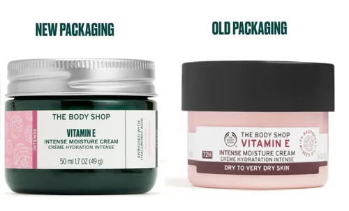 Vista 7 de The Body Shop Crema hidratante intensa de vitamina E Hidratante facial de 72 horas con ácido hialurónico Crema facial batida para una piel más