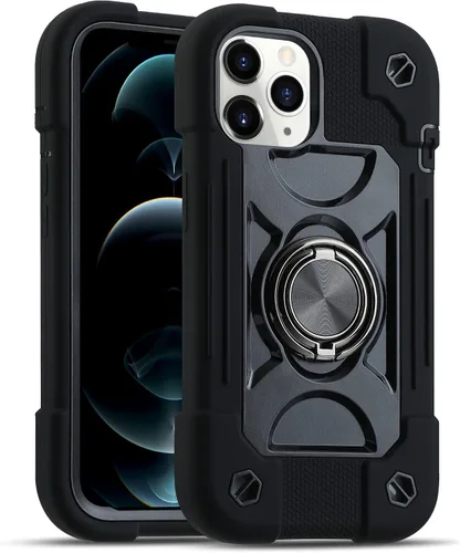 Vista 50 de MARKILL Funda compatible con iPhone Air de 6.5 pulgadas 2025 con soporte de anillo giratorio de 360 grados, protección contra caídas de grado