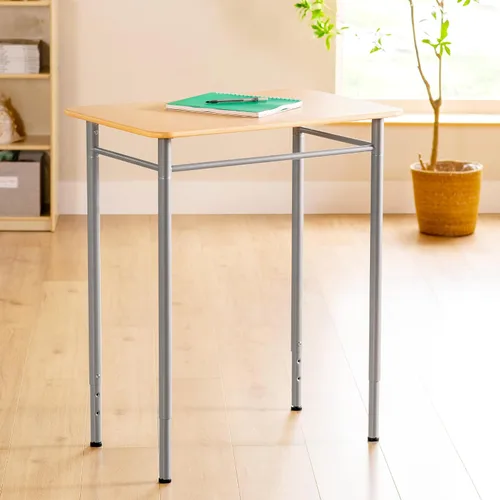 Vista 10 de Guidecraft Escritorio de pie ajustable - Triángulo: escritorio de estudio de madera para niños y adultos, mesa de altura ajustable con patas