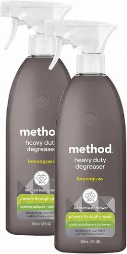 Vista 9 de Method Desengrasante de Servicio Pesado, Aroma a Hierba de Limón, Limpiador de Horno y Limpiador de Superficie de Estufa, Botella de Spray de 28 Oz