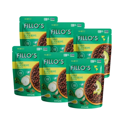 Vista 8 de Fillo's Paquete de Variedad de Frijoles Listos para Comer Frijoles Negros, Lentejas y Frijoles Rosados Sin Gluten, Sin Conservantes, Aptos