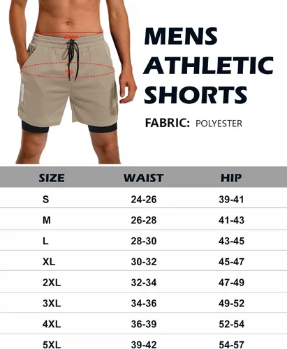 Vista 7 de Milin Naco Pantalones cortos de entrenamiento 2 en 1 para hombre con forro de 7 pulgadas, pantalones cortos de gimnasio para hombres, pantalones