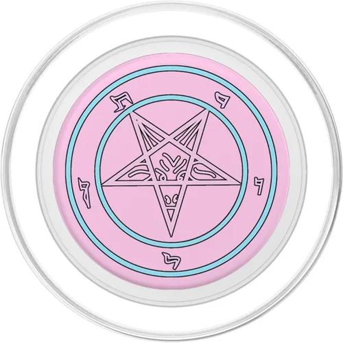 Vista 2 de Sigil of Baphomet Pastel Goth Occult Harajuku Yami Kawaii PopSockets MagSafe PopGrip para iPhone