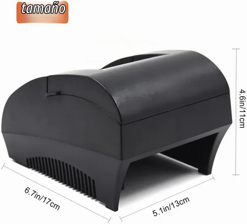 Vista 3 de symcode Impresora térmica de recibos USB de 2.283 in, impresión de alta velocidad de 3.543 in/seg, compatible con ESC/POS Print Commands Set