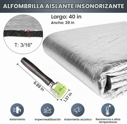 Vista 2 de Storystore Alfombrilla amortiguadora de sonido para coche, 197mil 10.8sqft