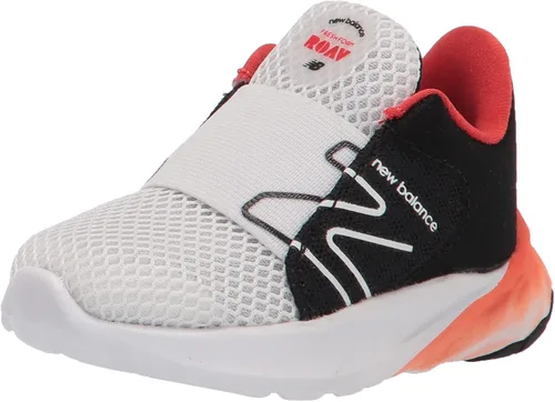 Vista 13 de New Balance Tenis unisex para bebé Fresh Foam Roav V1 sin cordones Aluminio ligero y negro.