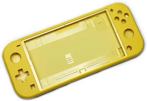Vista 5 de Carcasa rígida cubierta frontal con botones para Nintendo Switch Lite NS Lite Reemplazo de consola (amarillo)