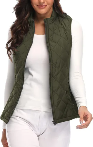 Vista 3 de Argstar Chaleco acolchado ligero con bolsillos con cremallera (XS-2XL)