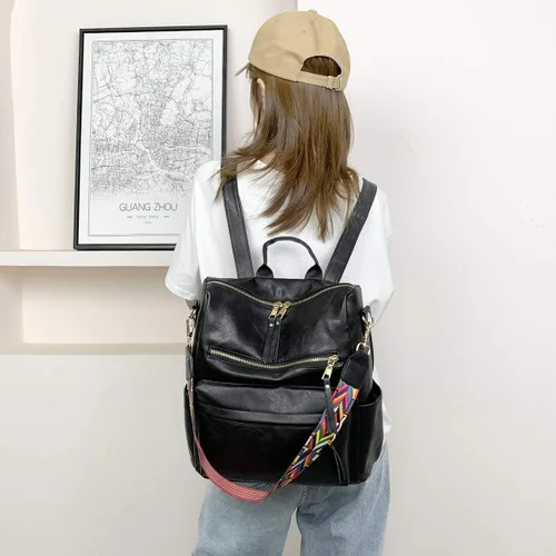 Vista 3 de ZOCILOR Mochila de moda para mujer, bolso multiusos con diseño convertible, bolso de hombro, bolsa de viaje