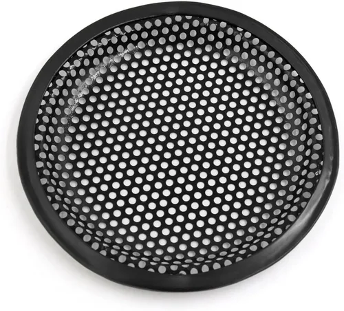 Vista 2 de uxcell 4 unids 6 pulgadas negro metal altavoz subwoofer malla cubierta protectora parrilla para camión