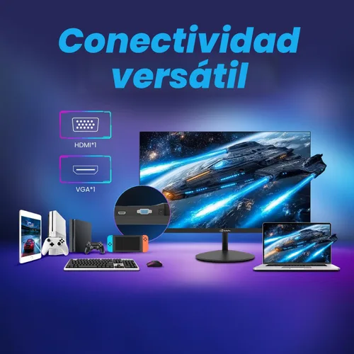 Vista 4 de ArcticPro Monitor para juegos de 22 pulgadas 144Hz, monitor de computadora