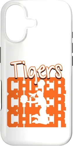 Vista 32 de Tigers Cheer Back to School Cheerleading Spirit O Case for iPhone 16