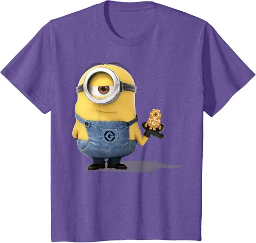 Vista 59 de Camiseta Despicable Me Minions Holding A Ginger Bread Minion Retrato Pequeña