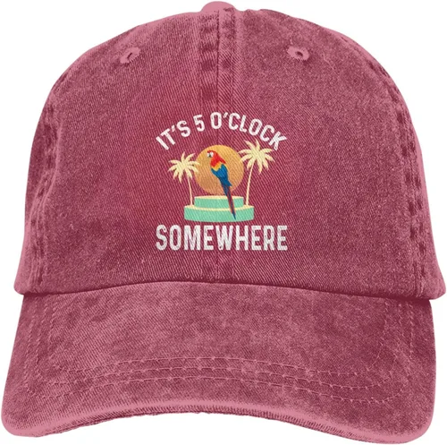 Vista 8 de Philysonic 5 Oclock Somewhere Hat It is 5 Oclock Somewhere Hat Gorra de béisbol para mujer, gorra de moda