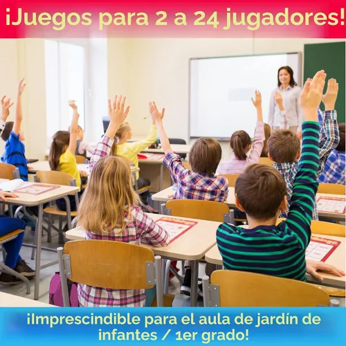 Vista 5 de Juego de bingo de palabras de vista THE BAMBINO TREE Nivel 1 y 2 - Juegos educativos para niños - Aprende a leer vocabulario para jardín de infantes