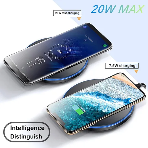 Vista 3 de Almohadilla de carga inalámbrica rápida de 20 W, estación de carga inalámbrica para teléfono compatible con iPhone 17