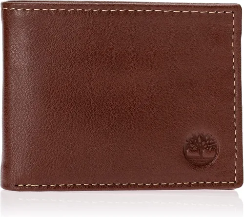 Vista 8 de Timberland Men's Leather Passcase Bifold Wallet Hybrid