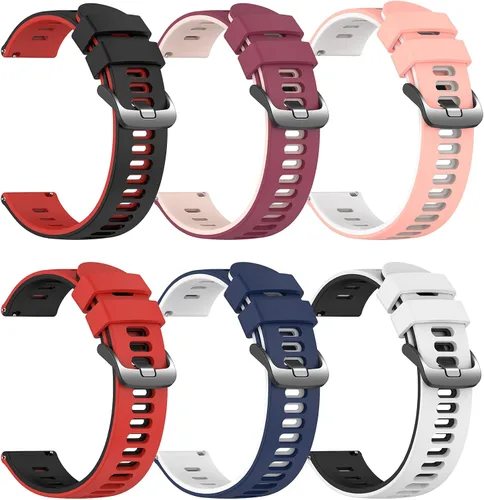 Vista 12 de EZMVZKU Correa de 22mm para Galaxy Watch 3 de 45mm, bandas de reloj de silicona suave para Samsung Gear S3 Frontier/Classic/Garmin Forerunner