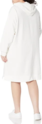 Vista 5 de The Drop Vestido mini Iona tipo sudadera holgado de manga larga con capucha para mujer