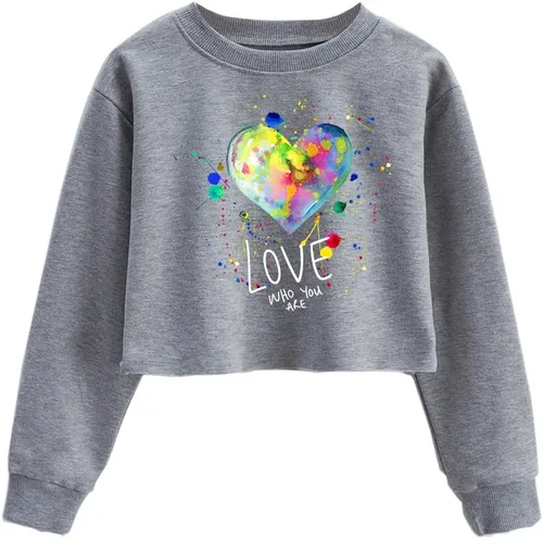 Vista 13 de Camiseta corta para niñas y niños, linda sudadera estética con gráficos de dibujos animados para adolescentes