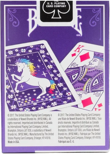 Vista 3 de Bicycle Juego de cartas de unicornio (paquete de 6)