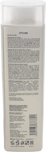 Vista 7 de Tec Italy Gellini Gel de peinado de alta sujeción para todo tipo de cabello, control fuerte de larga duración, añade brillo, fórmula sin alcohol